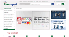 Desktop Screenshot of filtresepeti.com