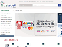 Tablet Screenshot of filtresepeti.com